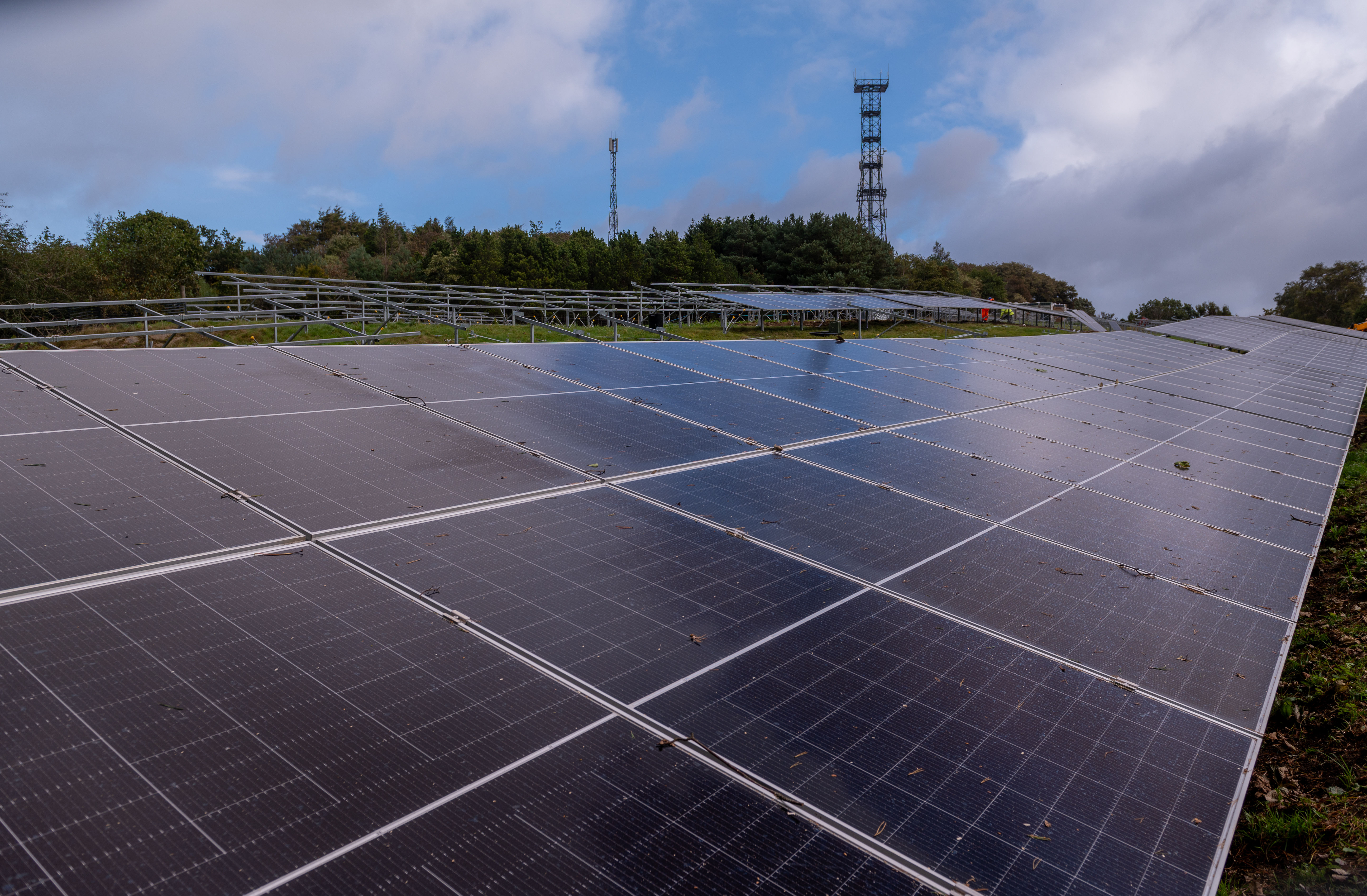 A view of the solar meadow at Edinburgh Zoo IMAGE RZSS 2023